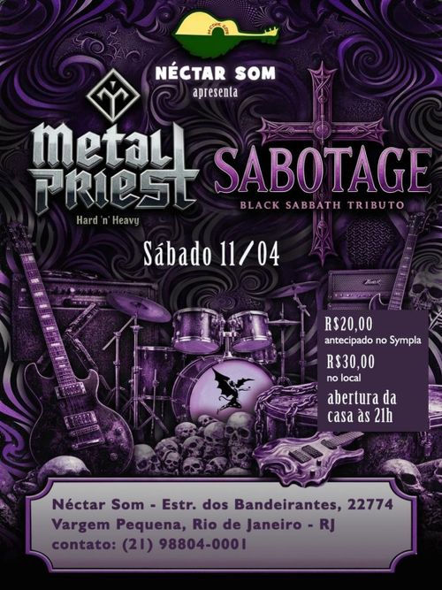 Metal Priest e Sabotage - Tributo Black Sabbath e Metal