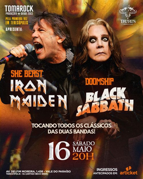 She Beast e Doomship - Iron Maiden e Black Sabath Tribute 