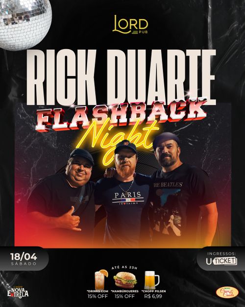 Flashback Night com Rick Duarte e Banda