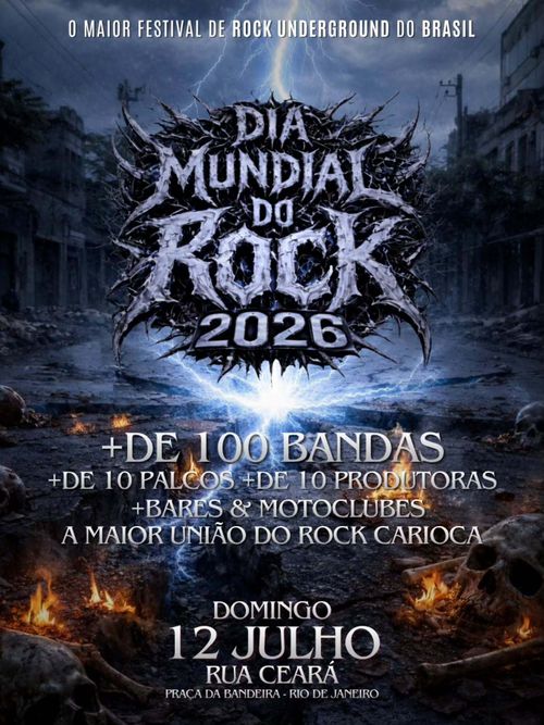 Dia Mundial do Rock na Ceará 2026
