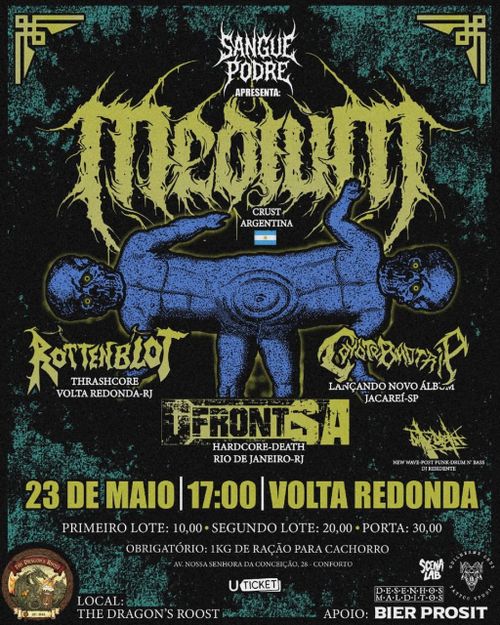 Medium, Coyote Badtrip, Rottenblot e Dfront SA | Sangue Podre Fest