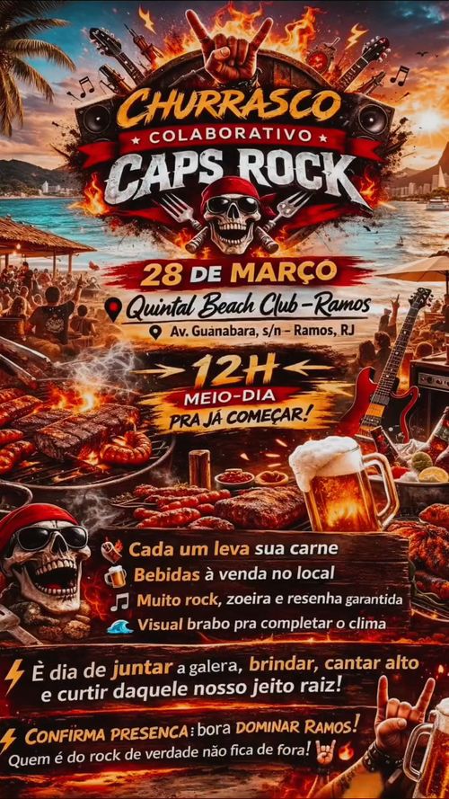 Churrasco Colaborativo Caps Rock